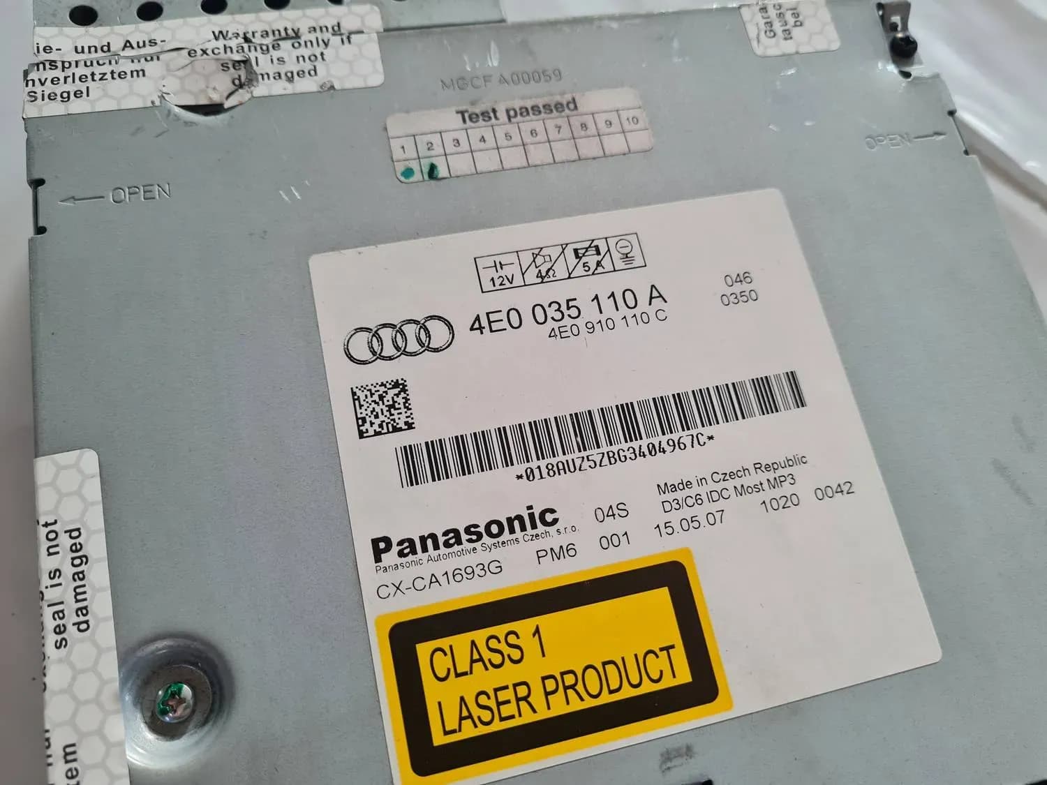 Jednotka CD/DVD/Navigace AUDI A6 2008 - foto 5